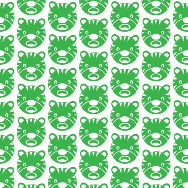 Kaplan yüz duygu desen 