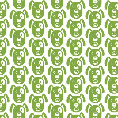 Köpek yüz duygu desen