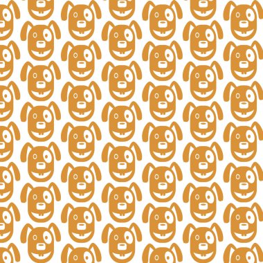 Köpek yüz duygu desen