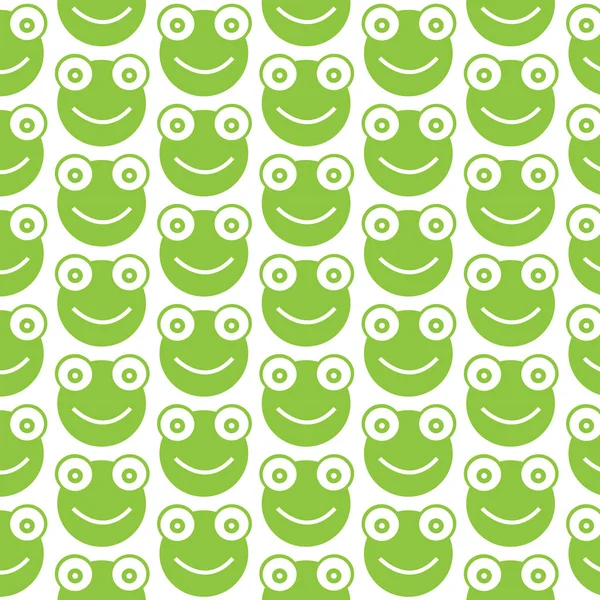 可爱的青蛙模式 — 图库矢量图片