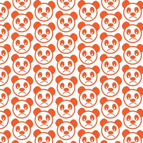 可爱的熊猫情感模式 — 图库矢量图片