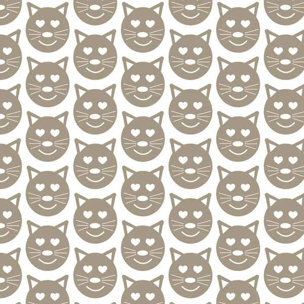 Modello di emozione Cat Face — Vettoriale Stock