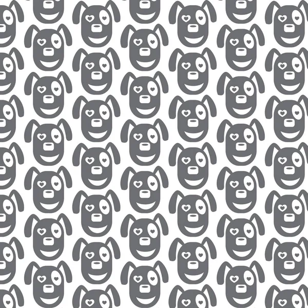 Köpek yüz duygu desen