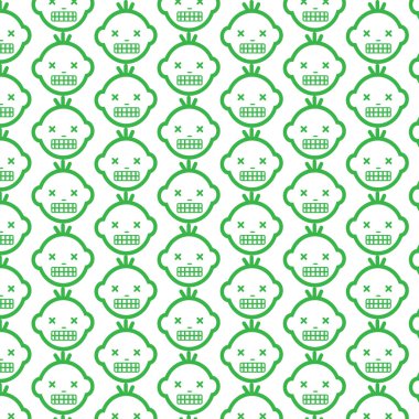 Bebek yüz simgeleri ile desen