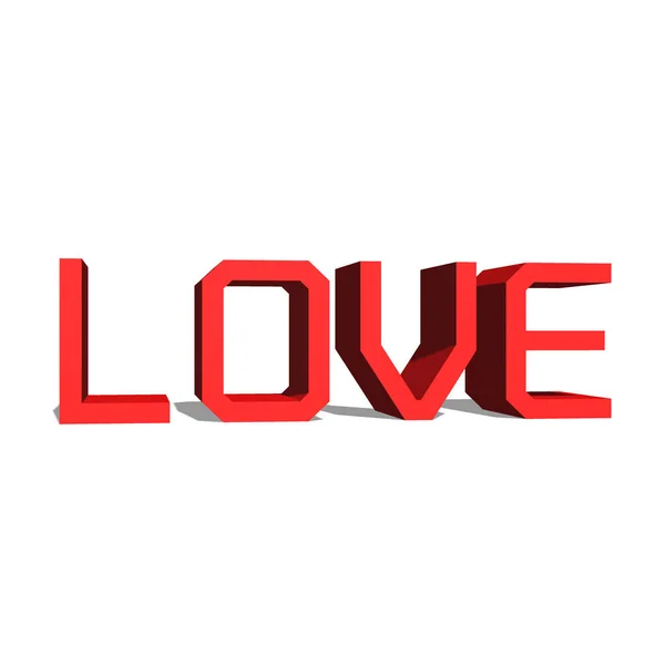 3D love text — Stock Photo, Image