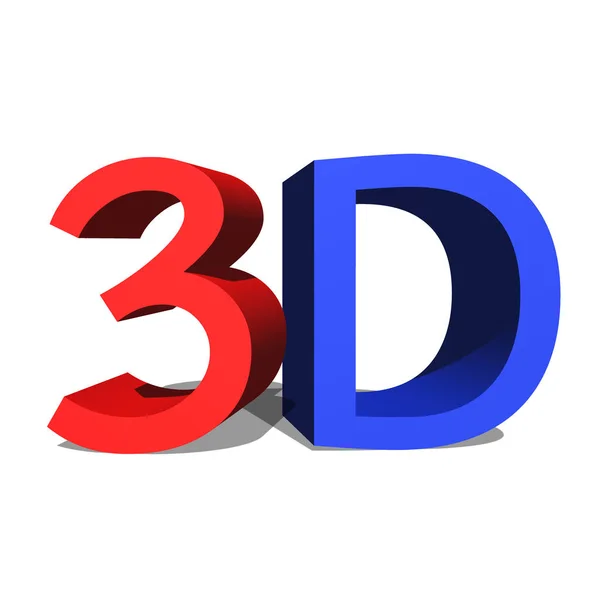 3D text på vit — Stockfoto