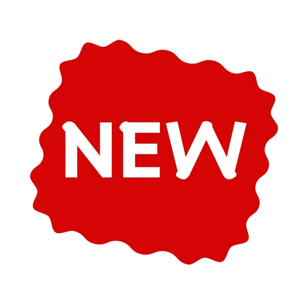 Nowa etykieta ikona — Wektor stockowy