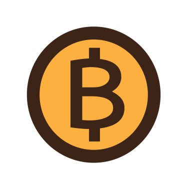 Bitcoin simge tasarlamak vektör