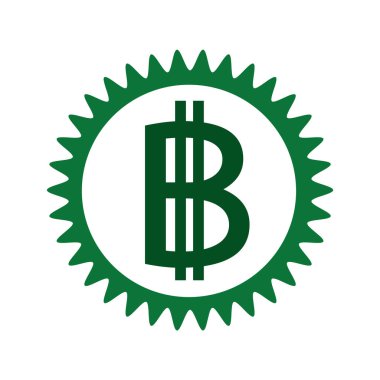 Bitcoin simge tasarlamak vektör 