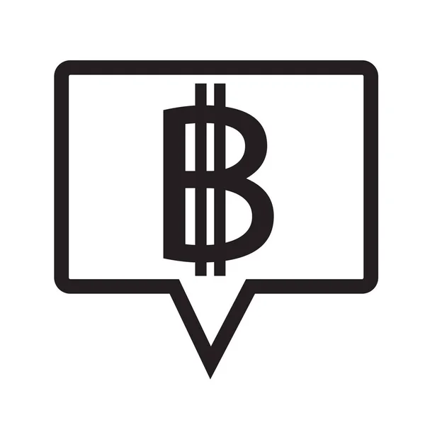 Bitcoin Ícone Design Vetor Ilustração — Vetor de Stock