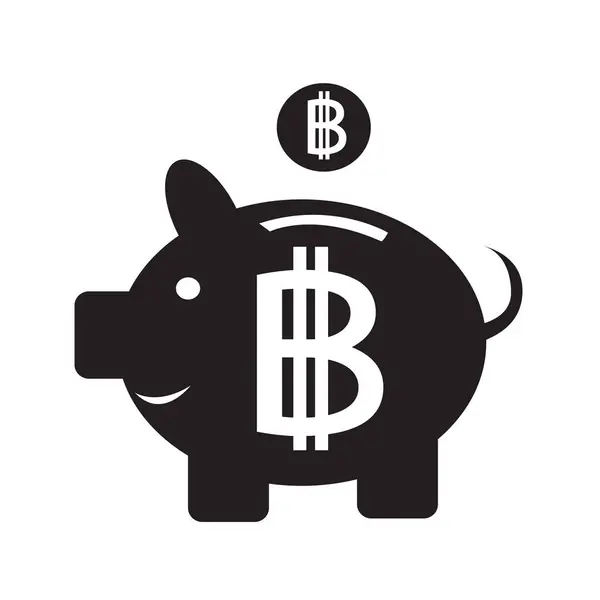 Bitcoin Ícone Design Vetor Ilustração — Vetor de Stock