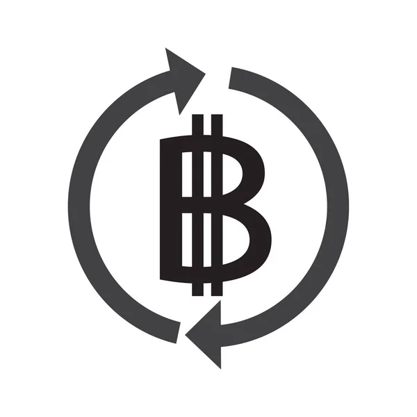 Bitcoin アイコン デザイン ベクトル図 — ストックベクタ