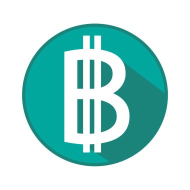 Bitcoin simge tasarlamak vektör 