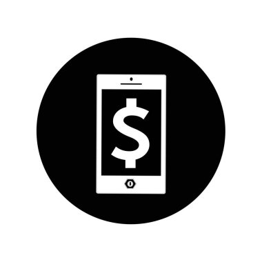 Dolar para simgesi vektör illüstrasyonu