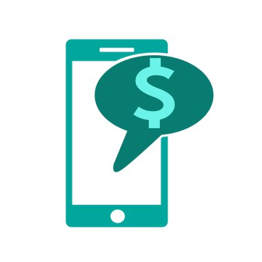 Dolar para simgesi vektör illüstrasyonu