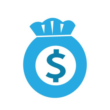 Dolar para simgesi vektör illüstrasyonu