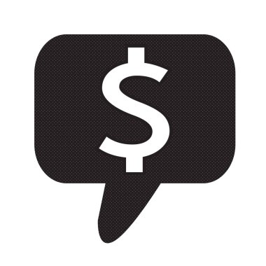 Dolar para simgesi vektör illüstrasyonu