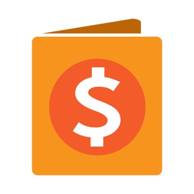 dolar işareti para simge vektör çizim 