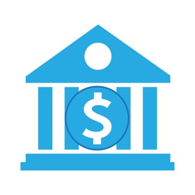 dolar işareti para simge vektör çizim 