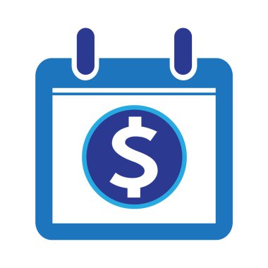 dolar işareti para simge vektör çizim 