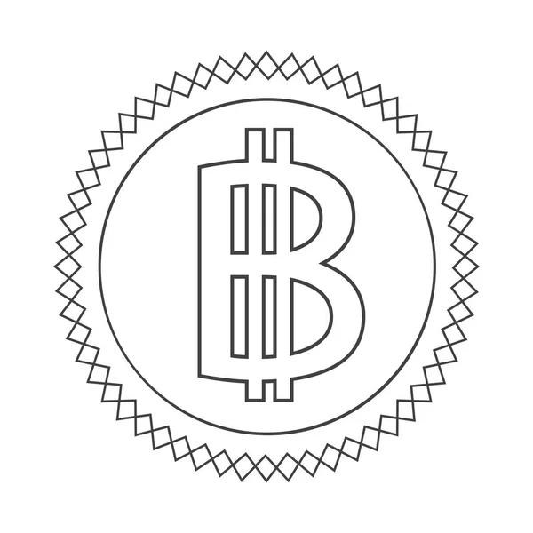 Bitcoin アイコン デザイン ベクトル図 — ストックベクタ
