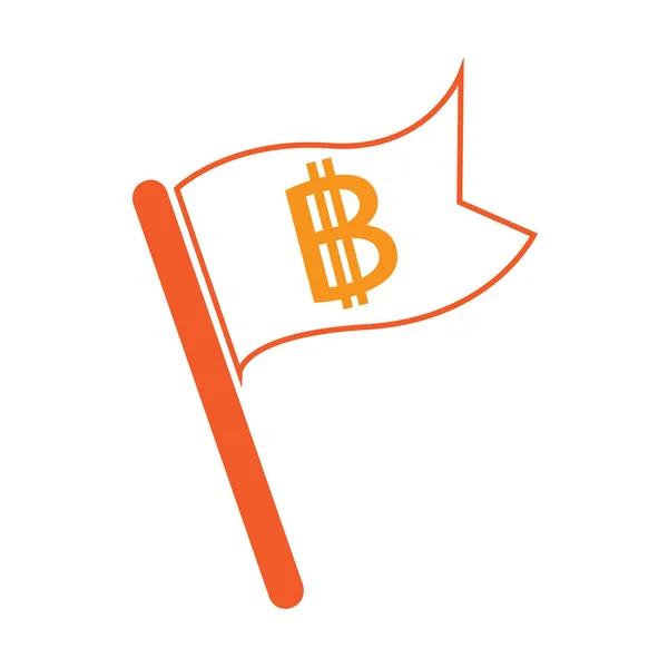 Bitcoin Ícone Design Vetor Ilustração — Vetor de Stock