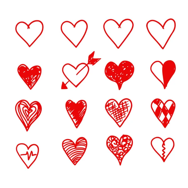 Εικονογράφηση Φορέα Σχεδιασμού Εικονίδιο Καρδιές — Διανυσματικό Αρχείο