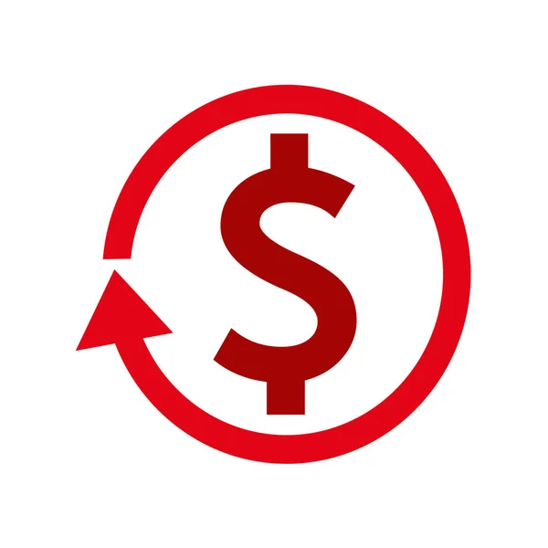 Dolar Pieniądze Ikona Wektor Ilustracja — Wektor stockowy