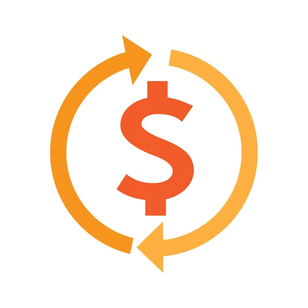 Dollar Money Icon Vector Illustration — Stock Vector