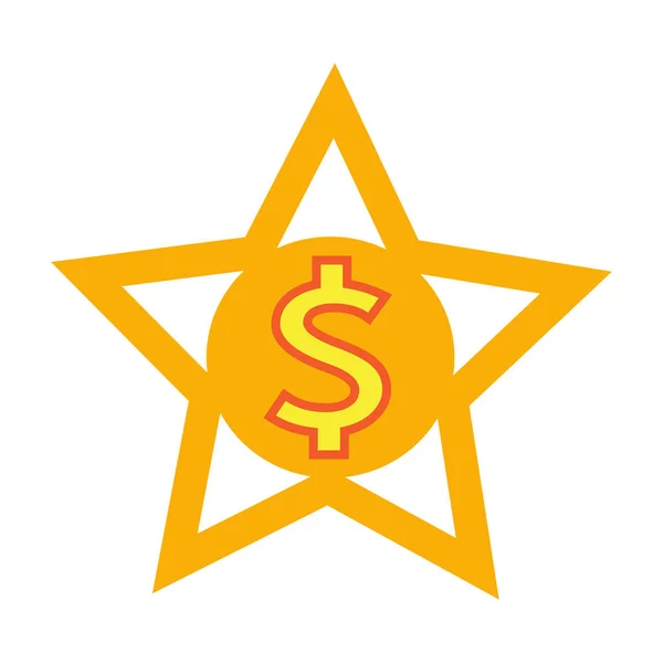 Znak Dolaru Peníze Ikonu Vektorové Ilustrace — Stockový vektor