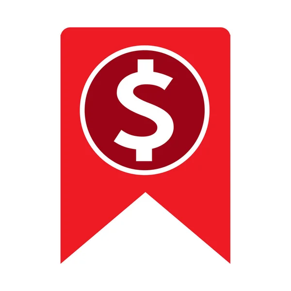 Dollar Signe Argent Icône Vecteur Illustration — Image vectorielle