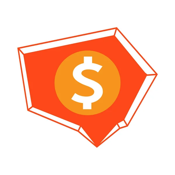 Σύμβολο Δολαρίου Χρήματα Εικονίδιο Διανυσματικά Εικονογράφηση — Διανυσματικό Αρχείο