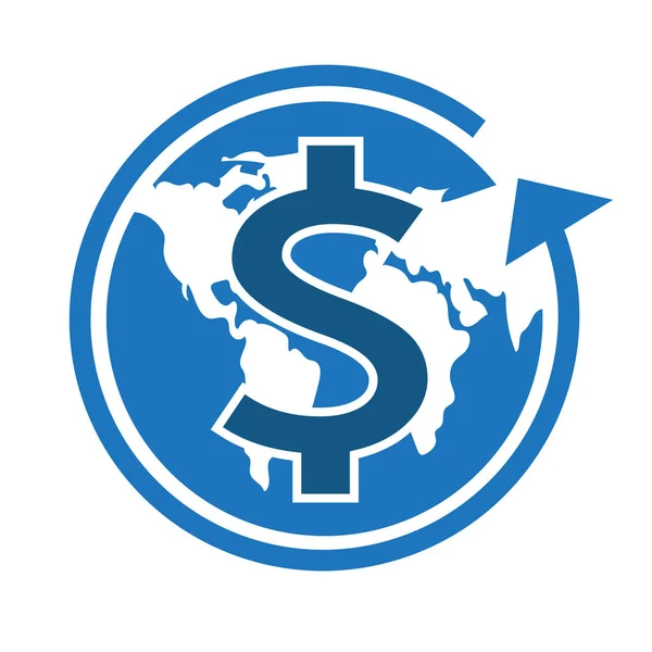 Dollar Zeichen Geld Symbol Vektor Illustration — Stockvektor