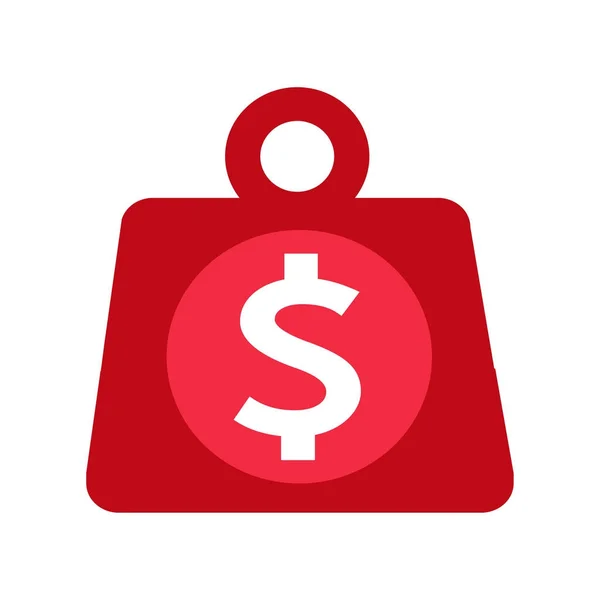 Dollar signe argent icône — Image vectorielle