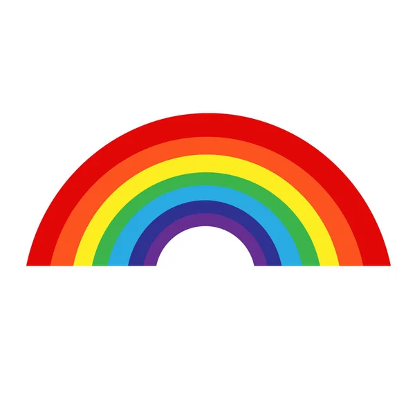 Kleurrijke regenboog pictogram — Stockvector