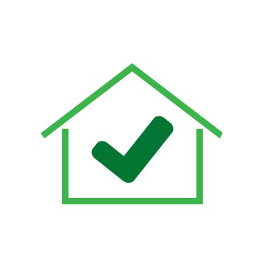 ev simgesini basit simge vektör çizim 