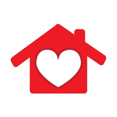 Kalp ikonu vektör illüstrasyonu