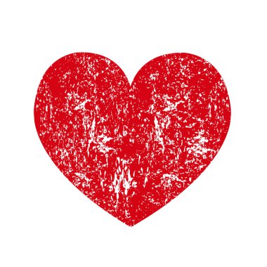 Kalp ikonu vektör illüstrasyonu