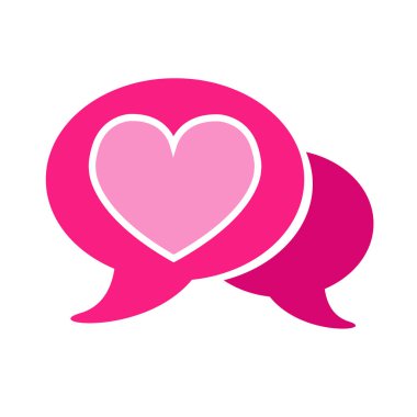 Kalp ikonu vektör illüstrasyonu