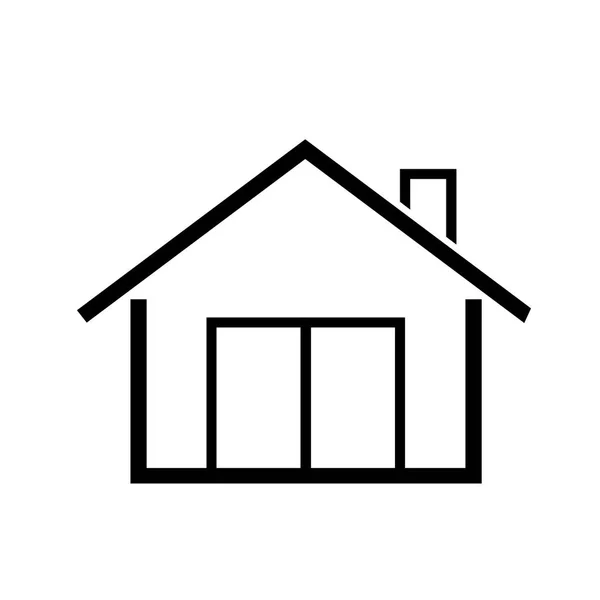 Icono Del Hogar Simple Símbolo Vector Ilustración — Vector de stock