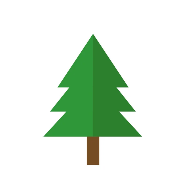 Christmas Tree Icon Vector Illustration — Stock Vector
