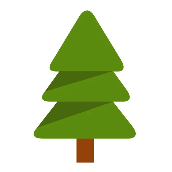 Christmas Tree Icon Vector Illustration — Stock Vector