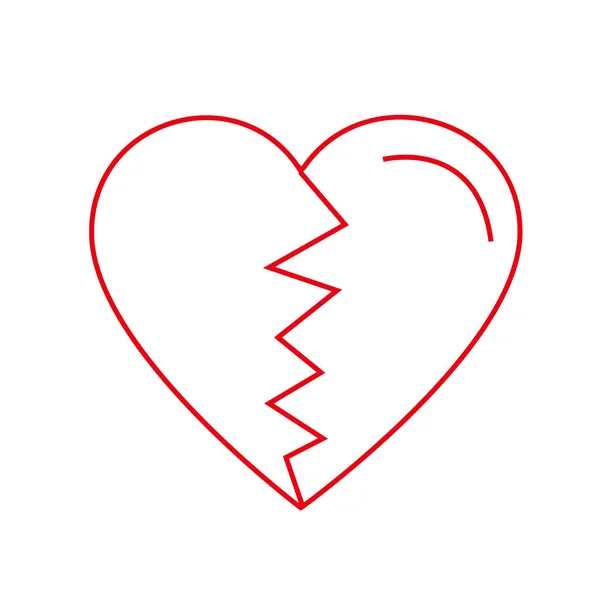 Icono Del Corazón Vector Ilustración — Archivo Imágenes Vectoriales