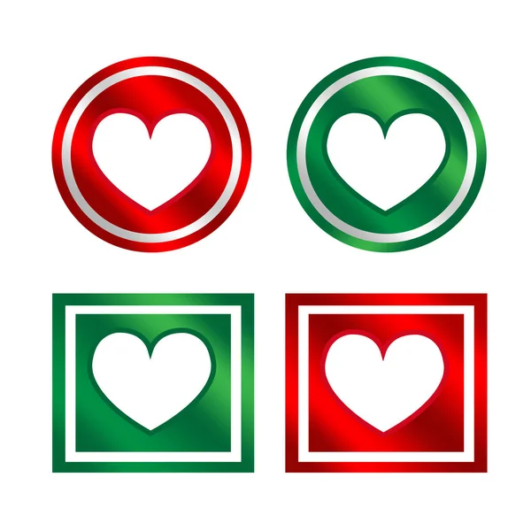 Heart Icon Vector Illustration — Stock Vector