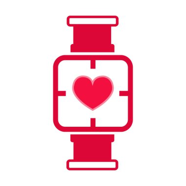 Kalp basit kutsal kişilerin resmi üstünde kol saati