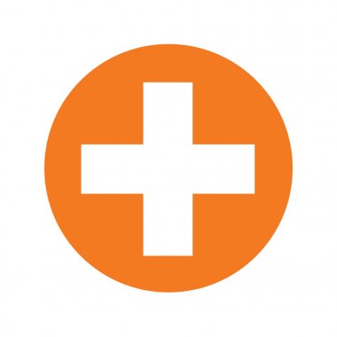 Turuncu Ayrıca beyaz arka plan üzerinde izole düğmesi