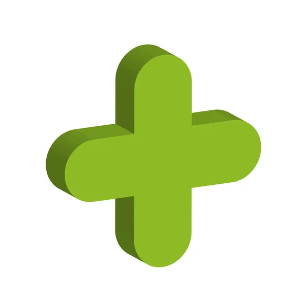 Botón Verde Aislado Sobre Fondo Blanco — Archivo Imágenes Vectoriales