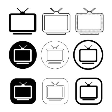 Basit TV simgesi tasarımı