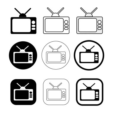 Basit TV simgesi tasarımı