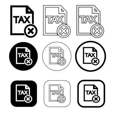 Basit vergi simgesi tasarımı